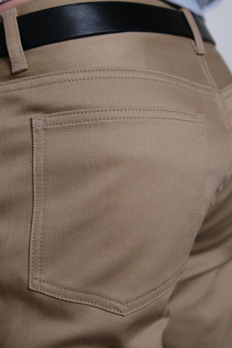 Take Ivy Khaki Pants - Kamakura Shirt - détail coutures renversées