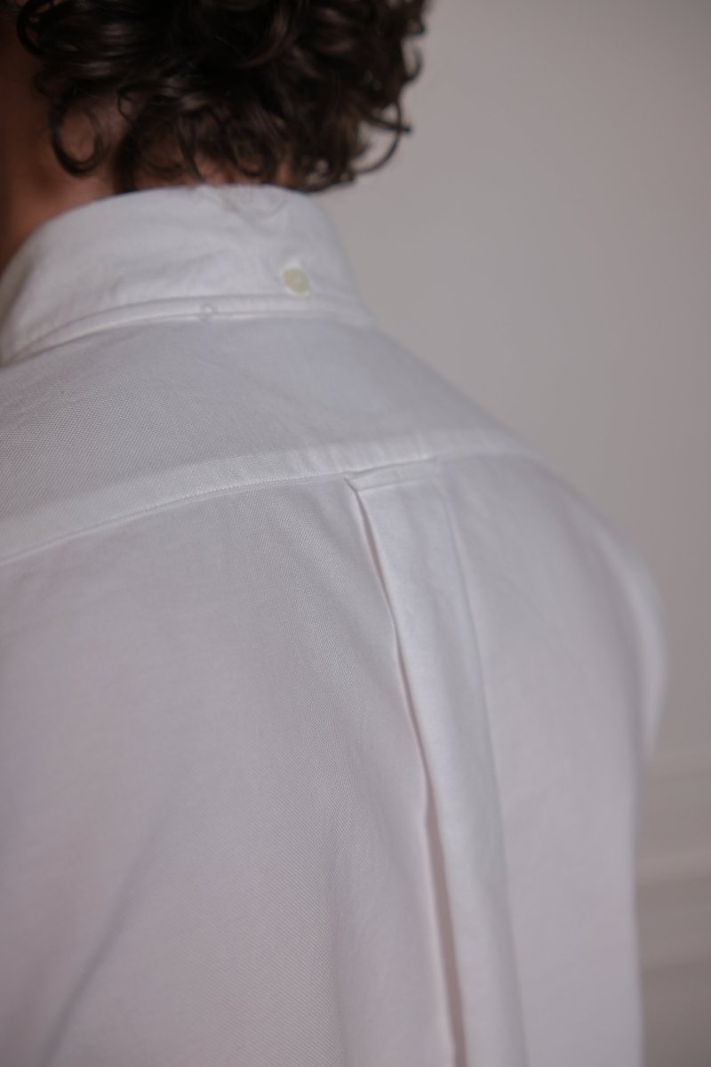 Vintage Ivy White Oxford - Kamakura Shirt - détail matière oxford — photo 4