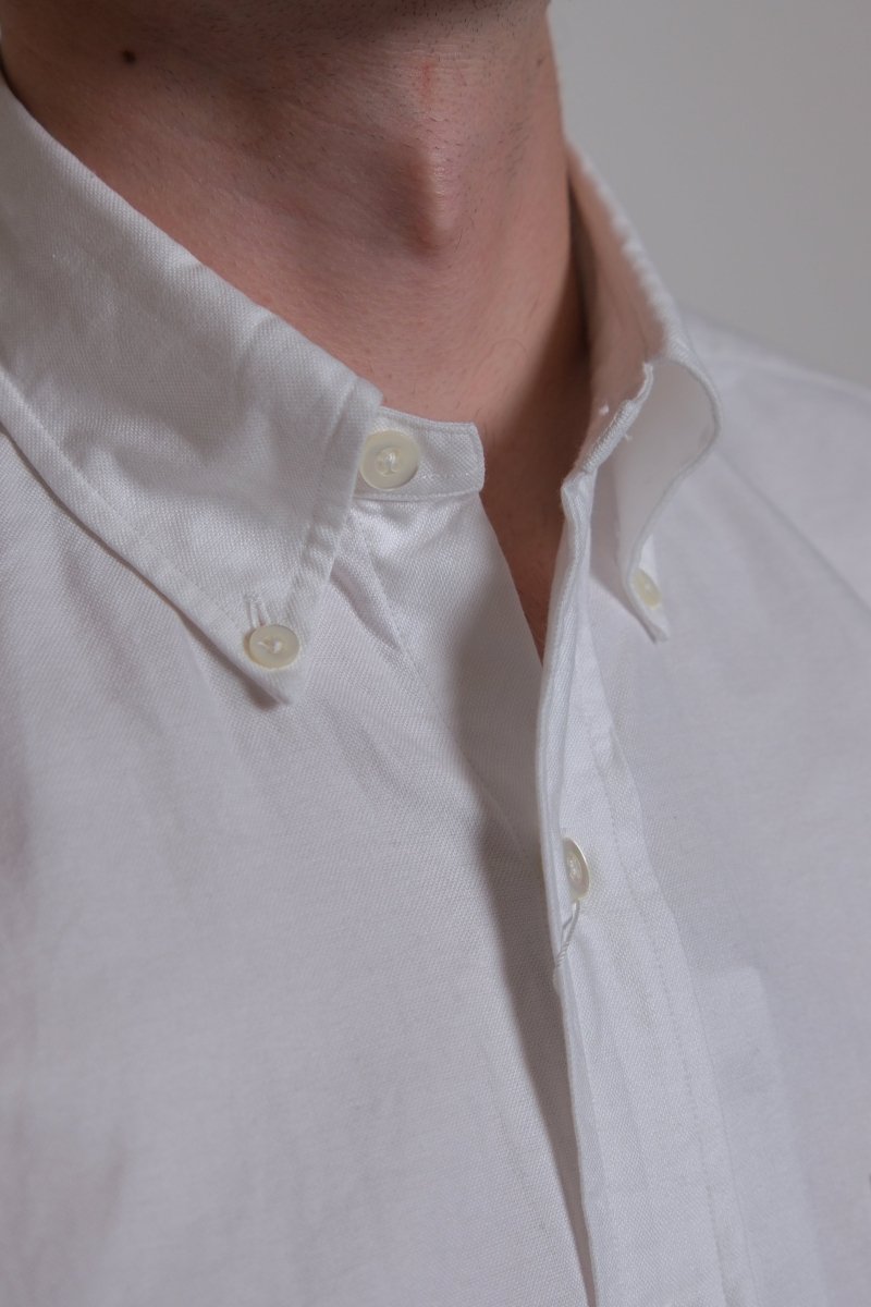 Vintage Ivy White Oxford - Kamakura Shirt - détail col button-down — photo 3