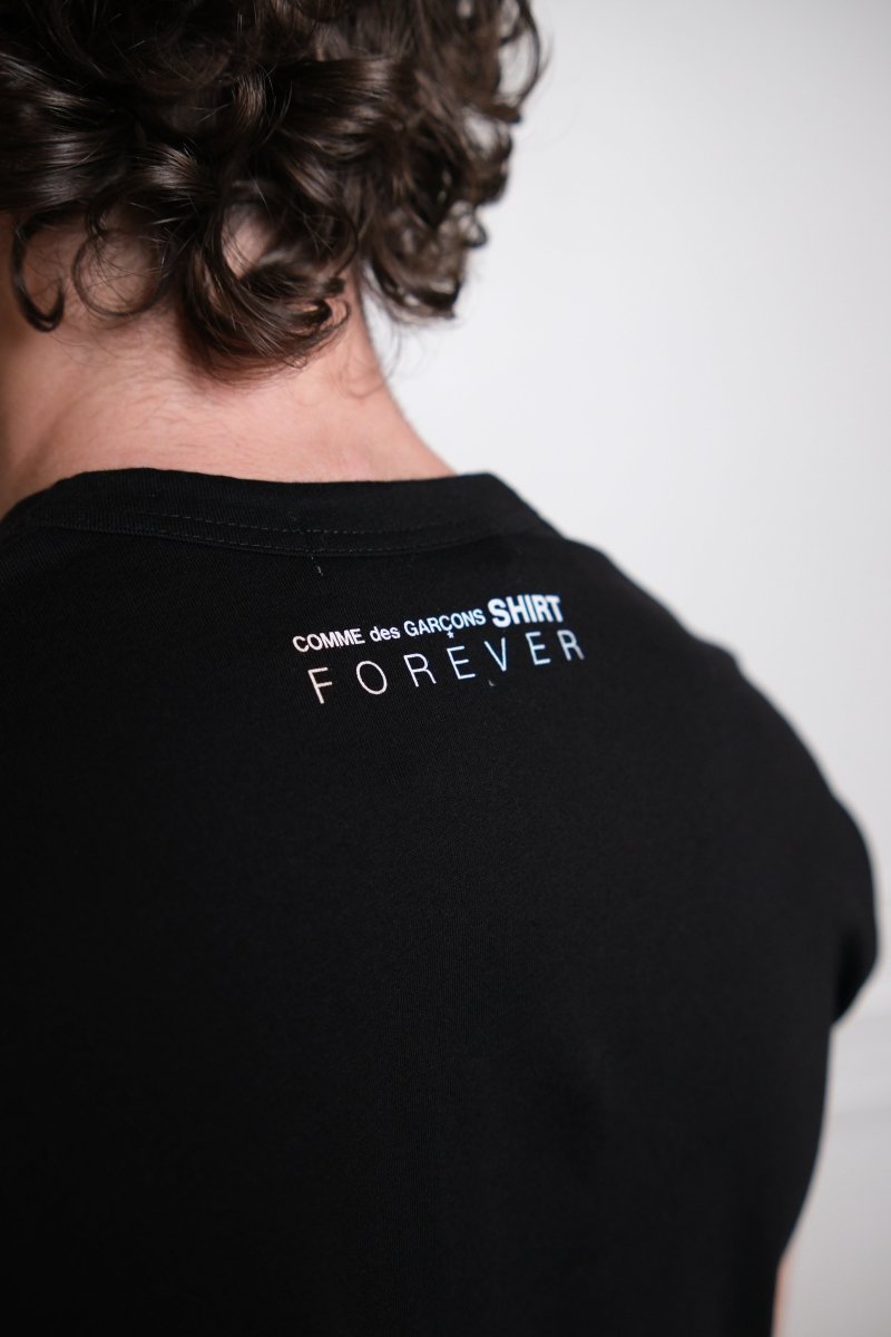 CDG Shirt Forever - Men's T-shirt - Black COMME DES GARÇONS SHIRT - détail matière — photo 3