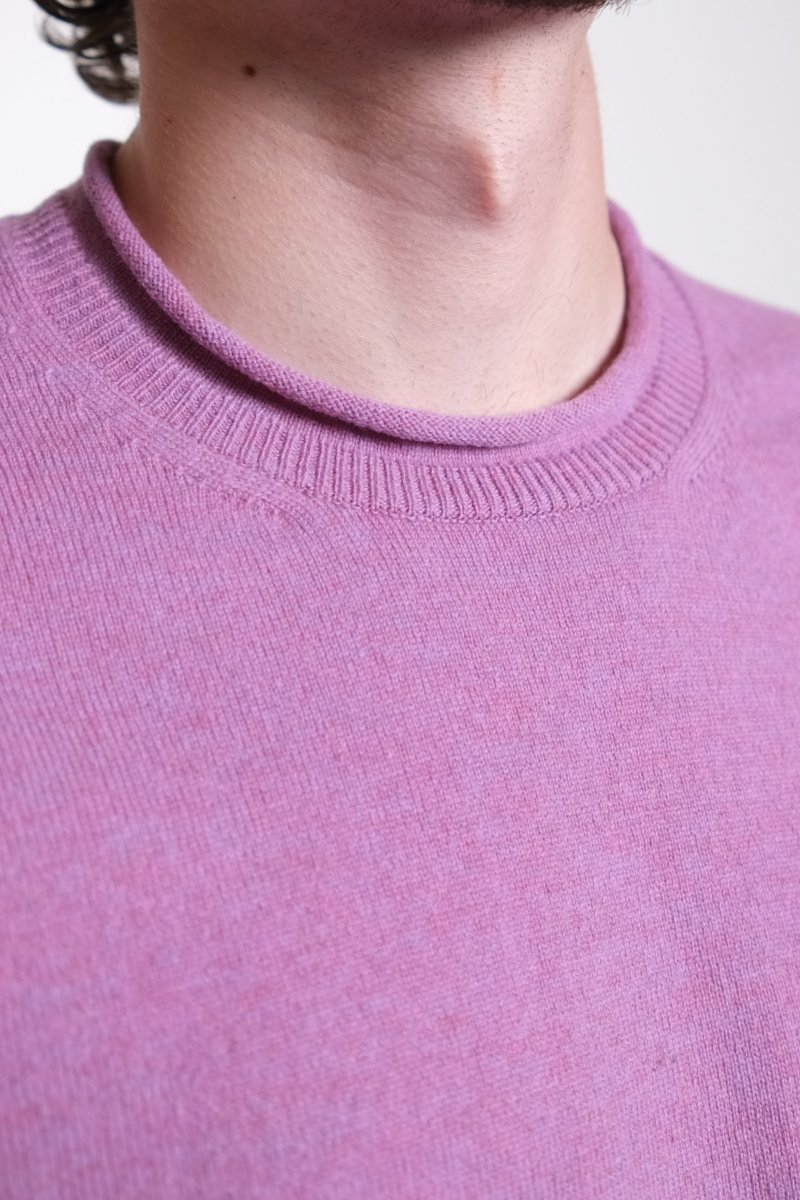 Men’s Rolled Hem Sweater Orchid COMME DES GARÇONS SHIRT - détail coutures — photo 5