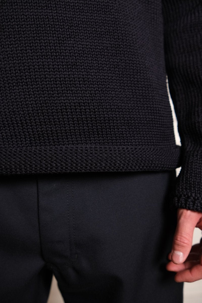 FQ-N006-S26 MENS SHIRT KNITTED -  BLACK COMME DES GARÇONS SHIRT - détail matière — photo 3