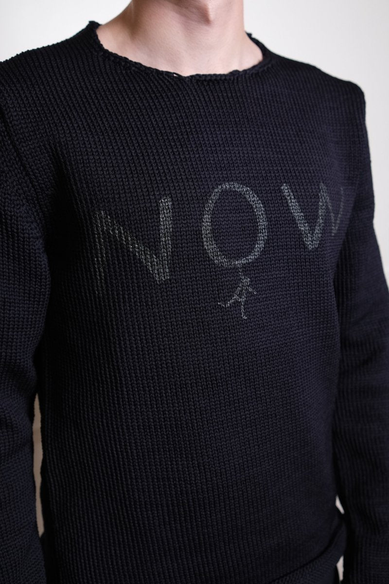 FQ-N006-S26 MENS SHIRT KNITTED -  BLACK COMME DES GARÇONS SHIRT - détail col — photo 4