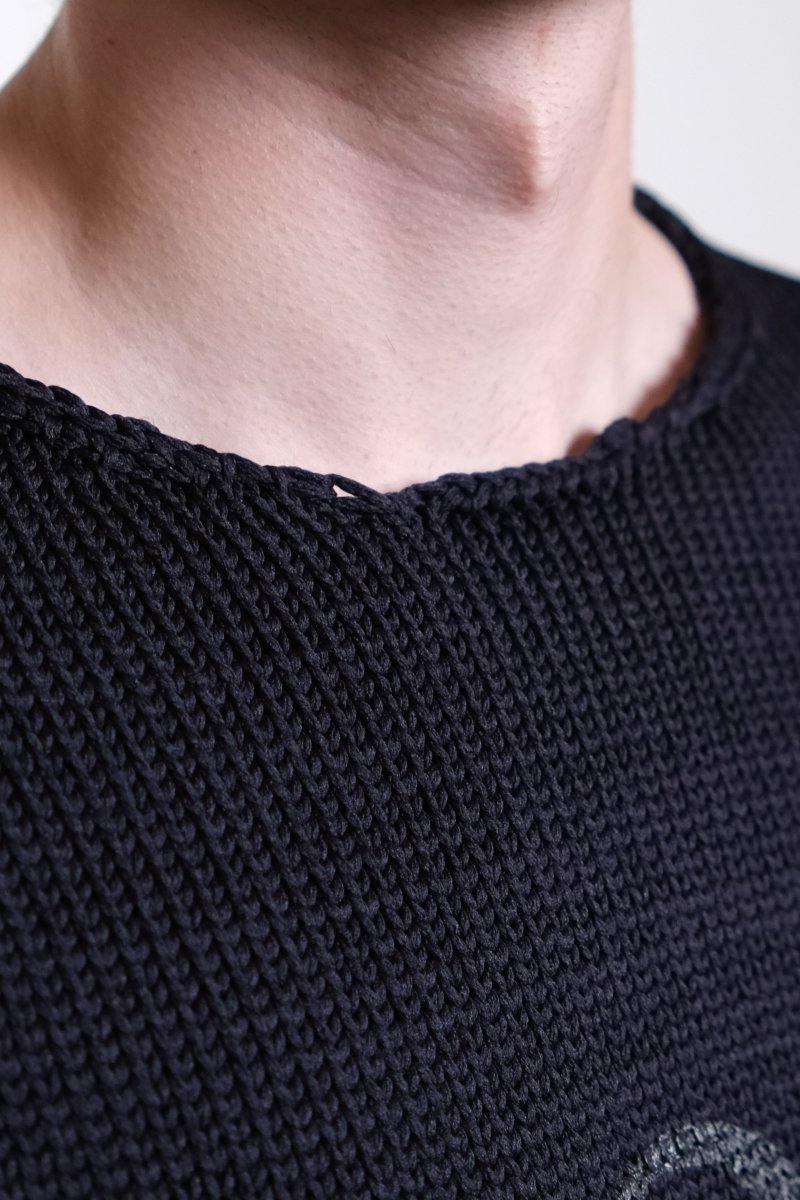FQ-N006-S26 MENS SHIRT KNITTED -  BLACK COMME DES GARÇONS SHIRT - détail coutures — photo 5