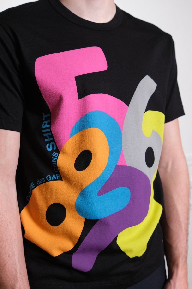 Men's Graphic Printed T-Shirt BLACK COMME DES GARÇONS SHIRT - détail matière — photo 3