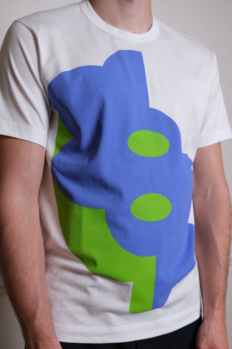 FQ-T020-S26 MENS T-SHIRT KNIT - WHITE COMME DES GARÇONS SHIRT - détail matière — photo 3