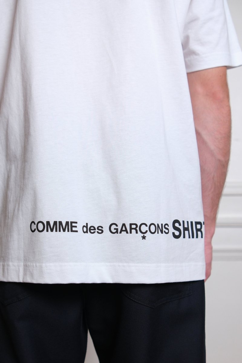 FQ-T008-S26 MENS T-SHIRT KNIT - WHITE COMME DES GARÇONS SHIRT - détail matière — photo 3