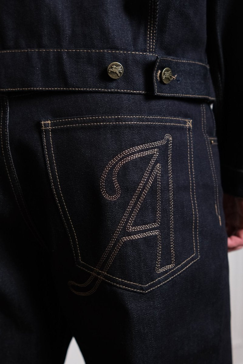 Raw Denim Wide Leg Pants x Aura - détail A — photo 3