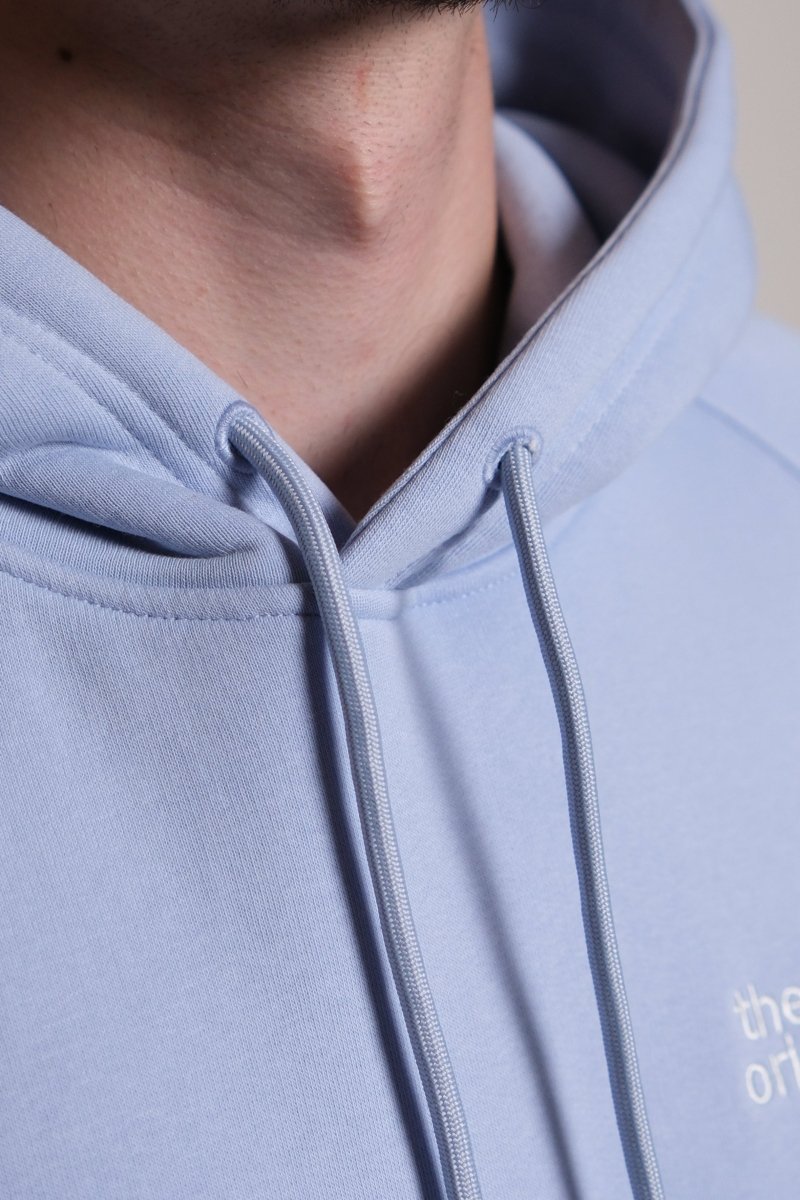 CATNA HOODIE - Lush Blue THE NEW ORIGINALS - détail matière coton