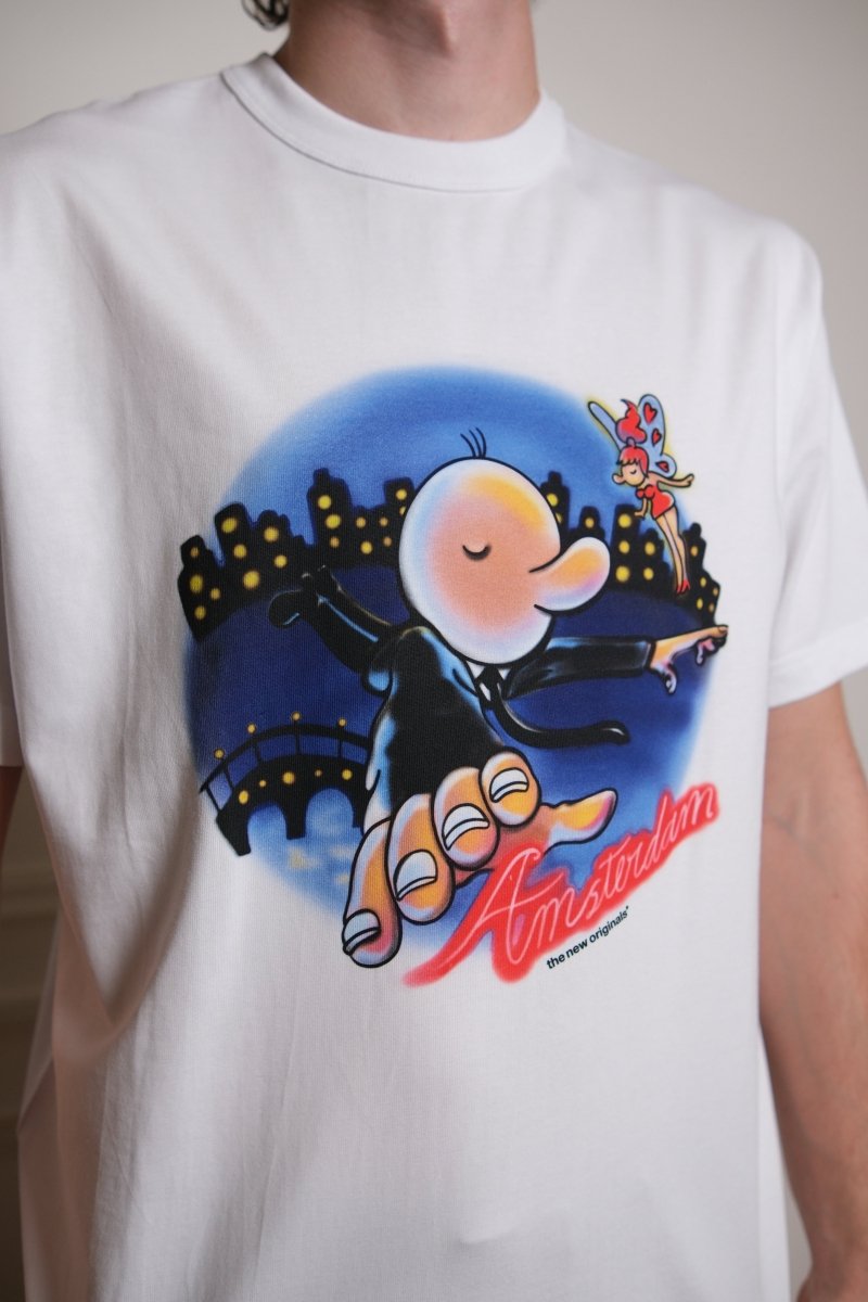 FLYING FREDDY TEE - White THE NEW ORIGINALS - détail print Freddy