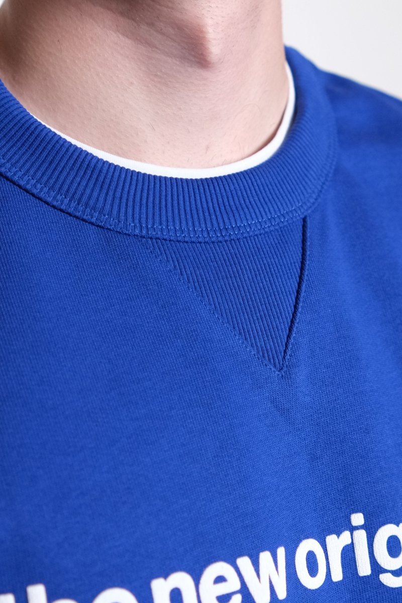 THE NEW ORIGINALS CREWNECK - Blue THE NEW ORIGINALS - détail matière coton