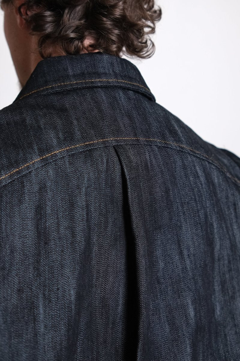 WAVE DENIM JACKET - Slub Raw Denim THE NEW ORIGINALS - détail denim slub brut — photo 3