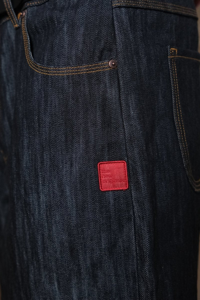 9-DOTS JORTS - Slub Raw Denim THE NEW ORIGINALS - détail poche et coutures