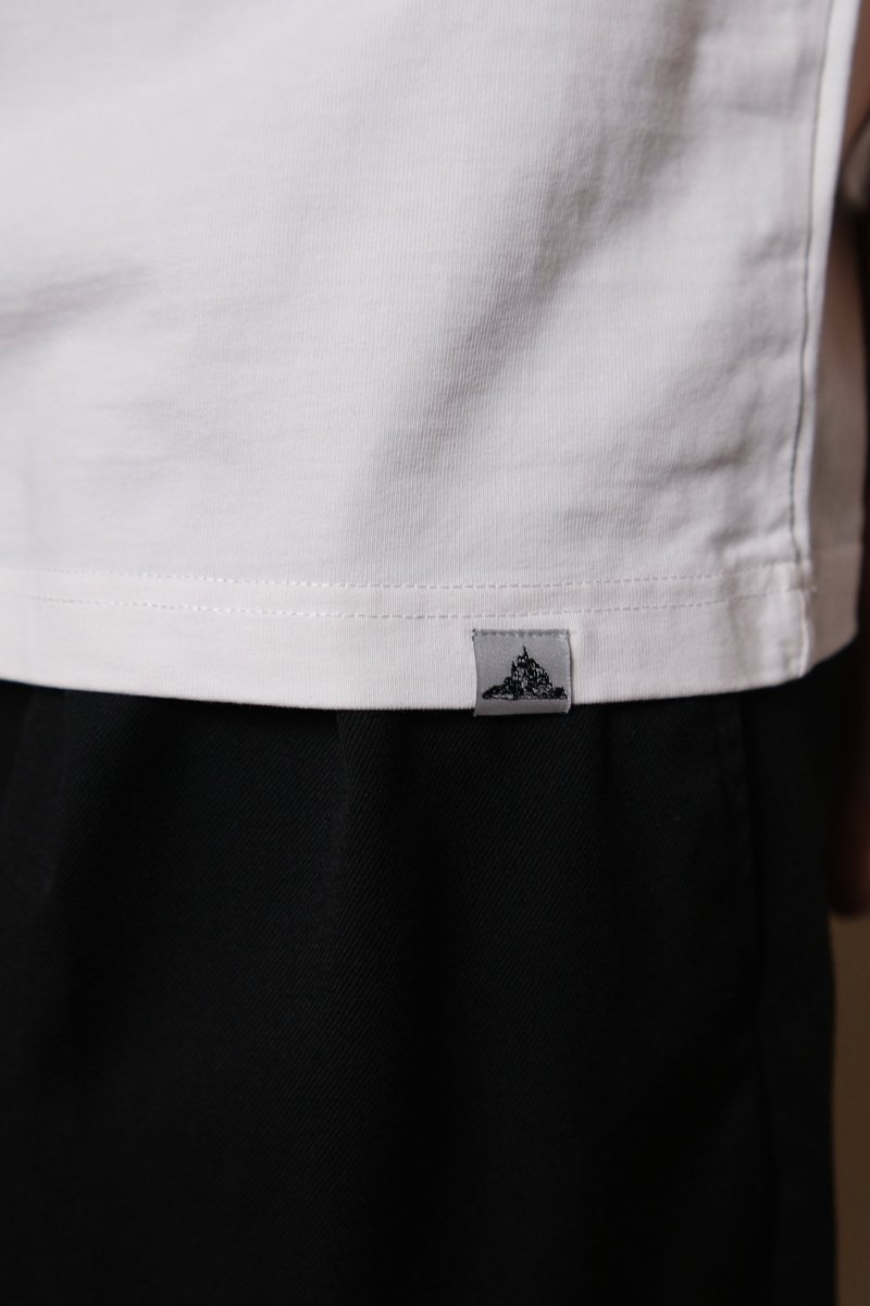 TOBIN - INTERLOCK TEE SHIRT - Off White — photo 3