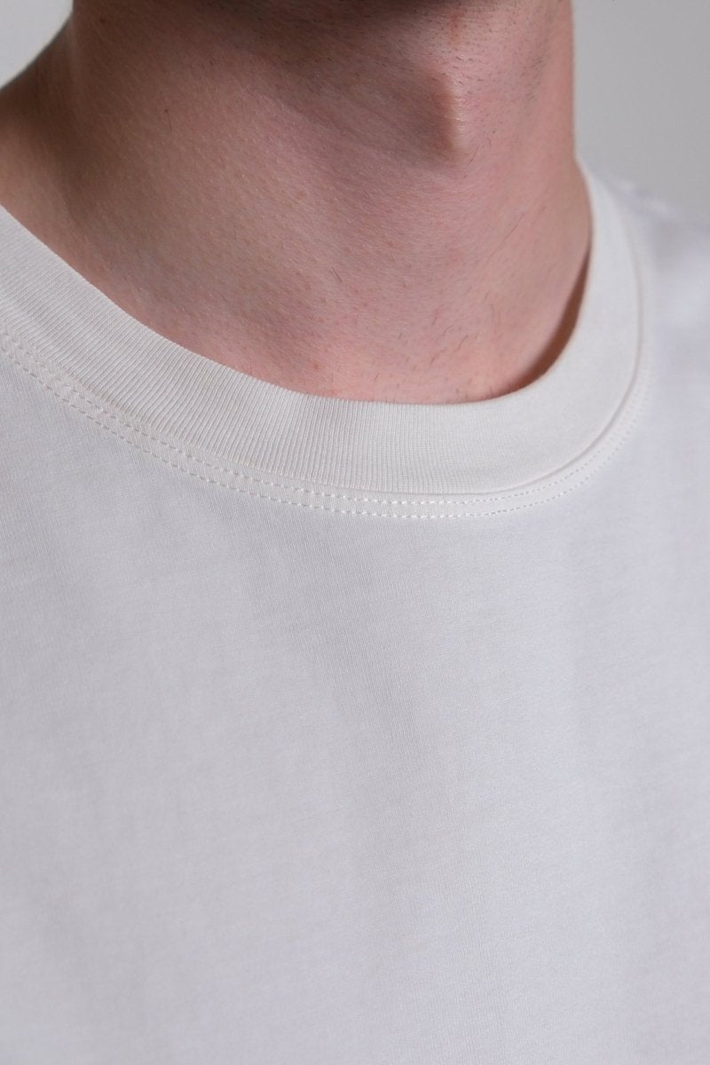 TOBIN - INTERLOCK TEE SHIRT - Off White — photo 4