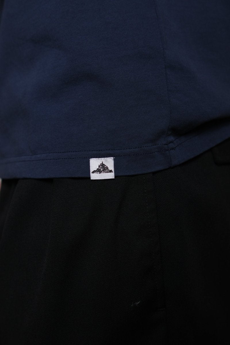 TOBIN - INTERLOCK TEE SHIRT - Navy — photo 3