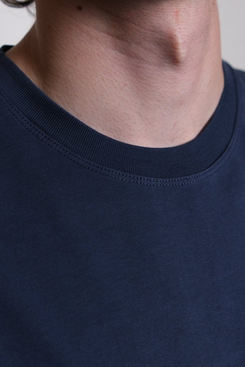 TOBIN - INTERLOCK TEE SHIRT - Navy — photo 4