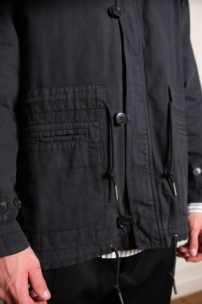 WOMENS TERRAIN JACKET - Anthracite MFPEN - détail poches et cordons de serrage