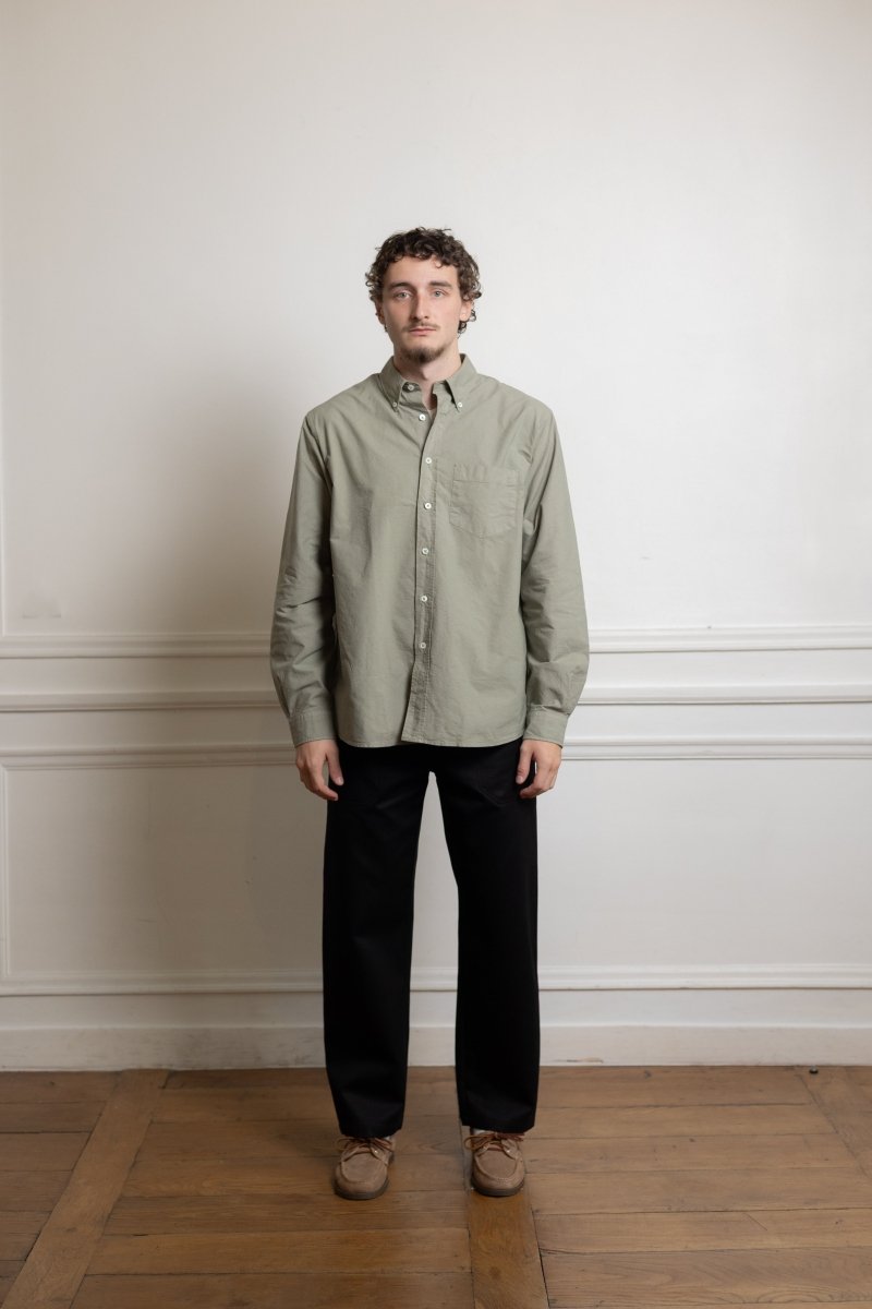 Dad's shirt - oxford garment dyed - Sauge MUSEUM GARMENTS