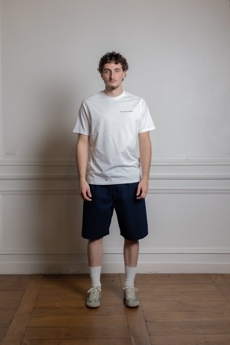 logo t-shirt white Pop trading company — photo 1
