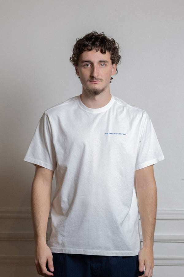 logo t-shirt white/Dutch blue