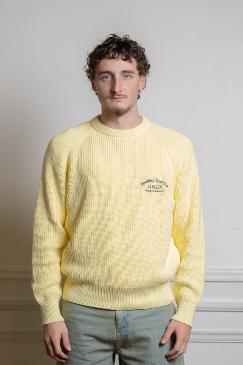 Goodies Sportive Insignia Yellow Knit porté de dos — photo 2