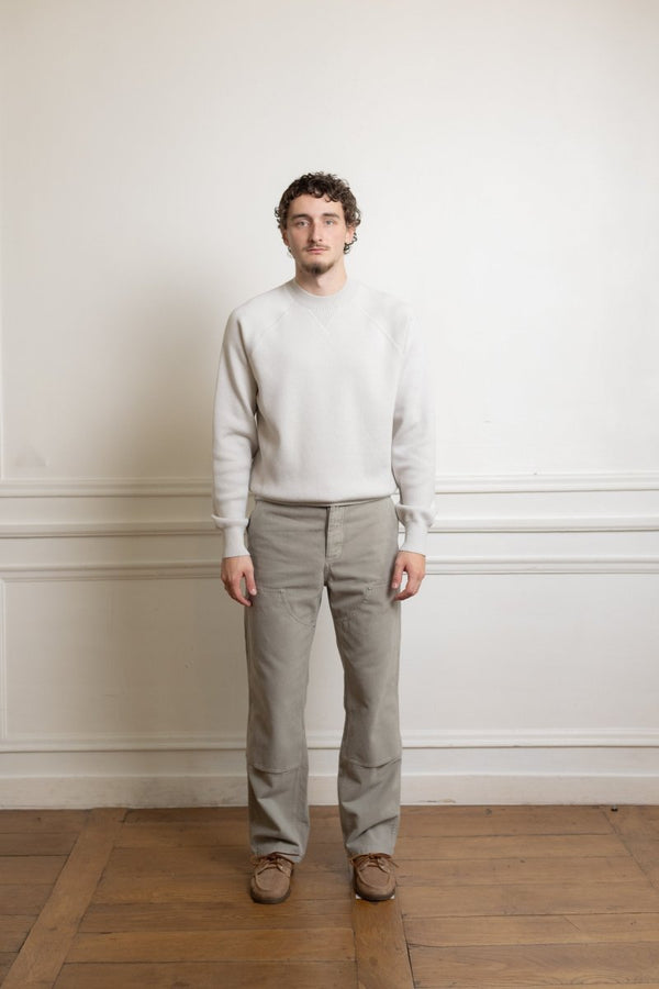 Raglan athletic sweater - Light heather grey