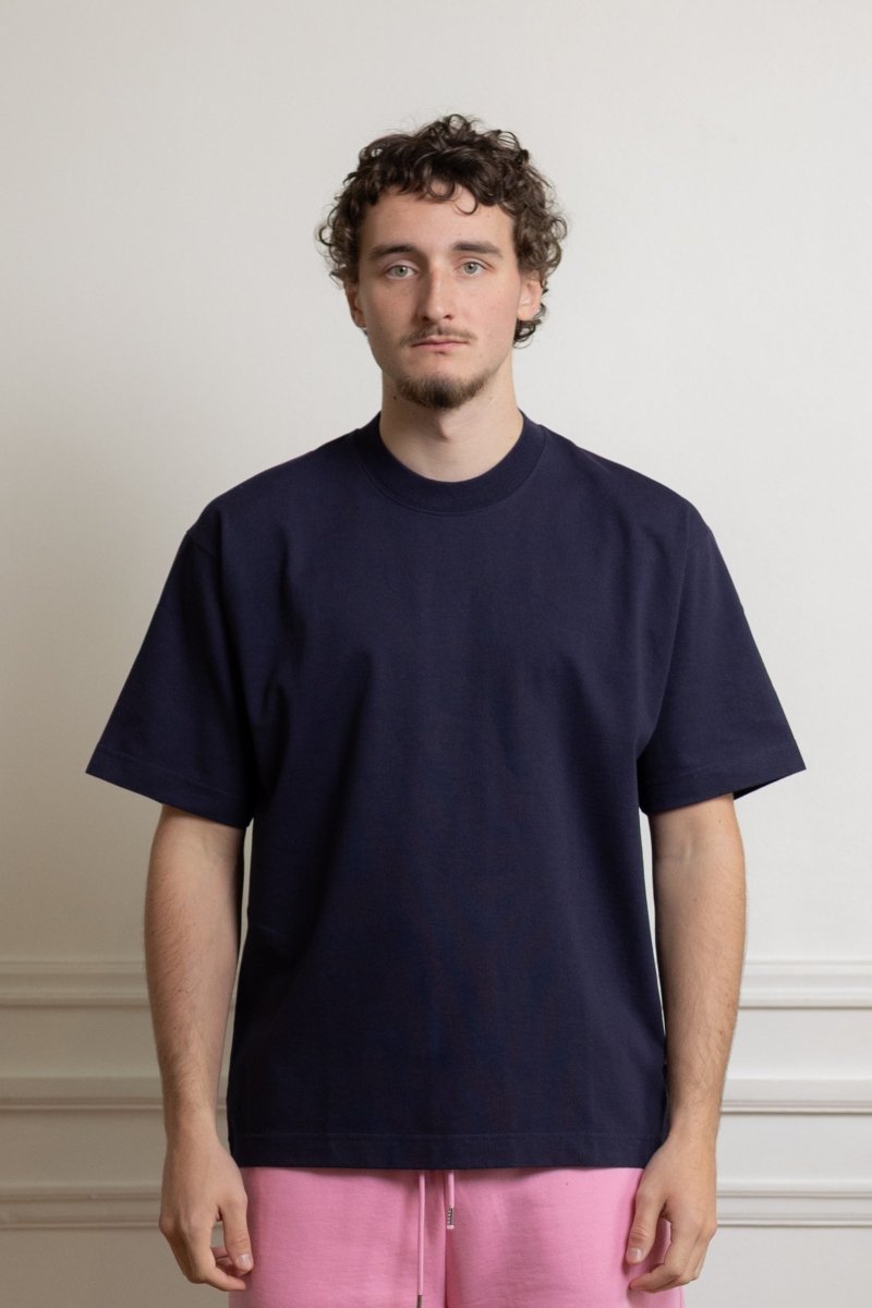 T-SHIRT FLOWERS - NAVY BLUE Verlan — photo 3