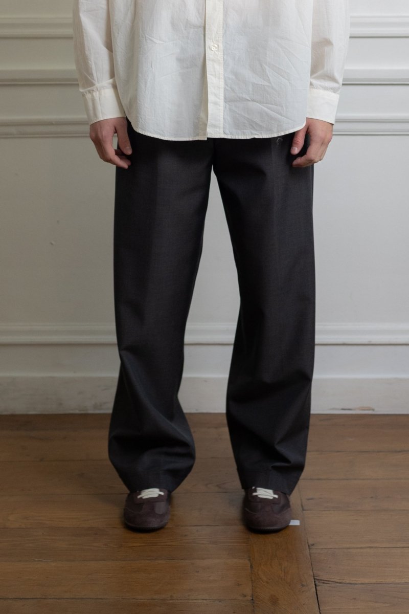 PATCH TROUSERS - Grey Wool MFPEN — photo 2
