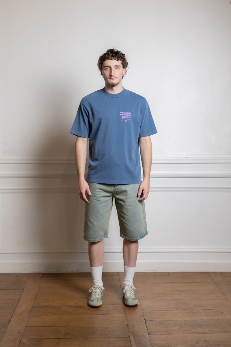 Goodies Sportive Pegasus Series Blue Tee porté de dos — photo 2