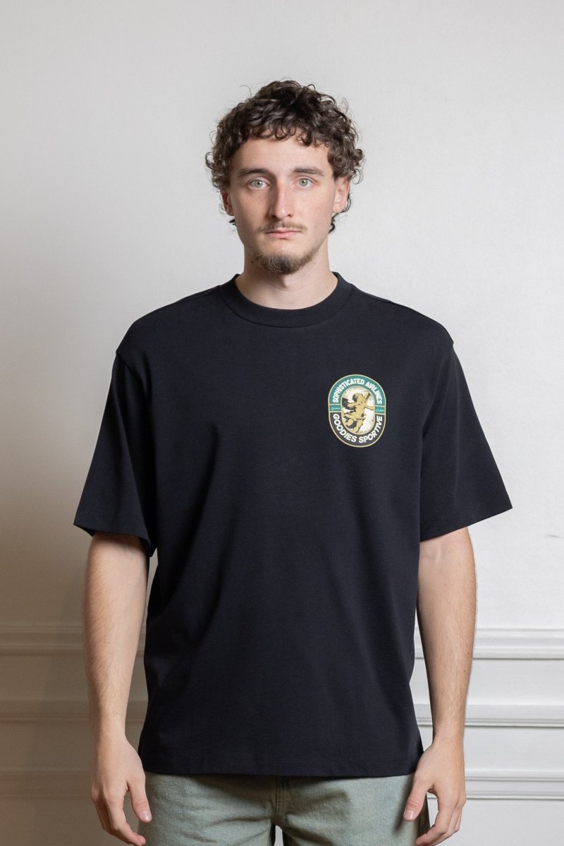 Sophisticated Airplanes Black Tee Goodies sportive