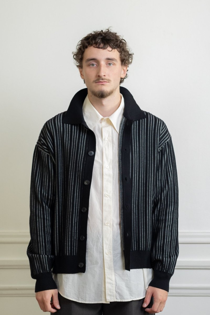FORMAL CARDIGAN - Black Stripe MFPEN — photo 4