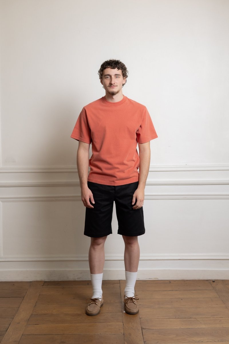 Faded Athletic T-shirt - Dry red MUSEUM GARMENTS