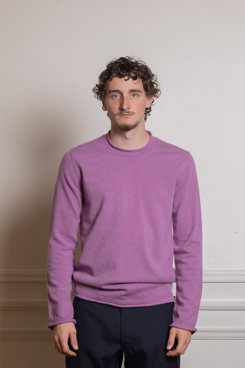Men’s Rolled Hem Sweater Orchid COMME DES GARÇONS SHIRT - vue de dos
