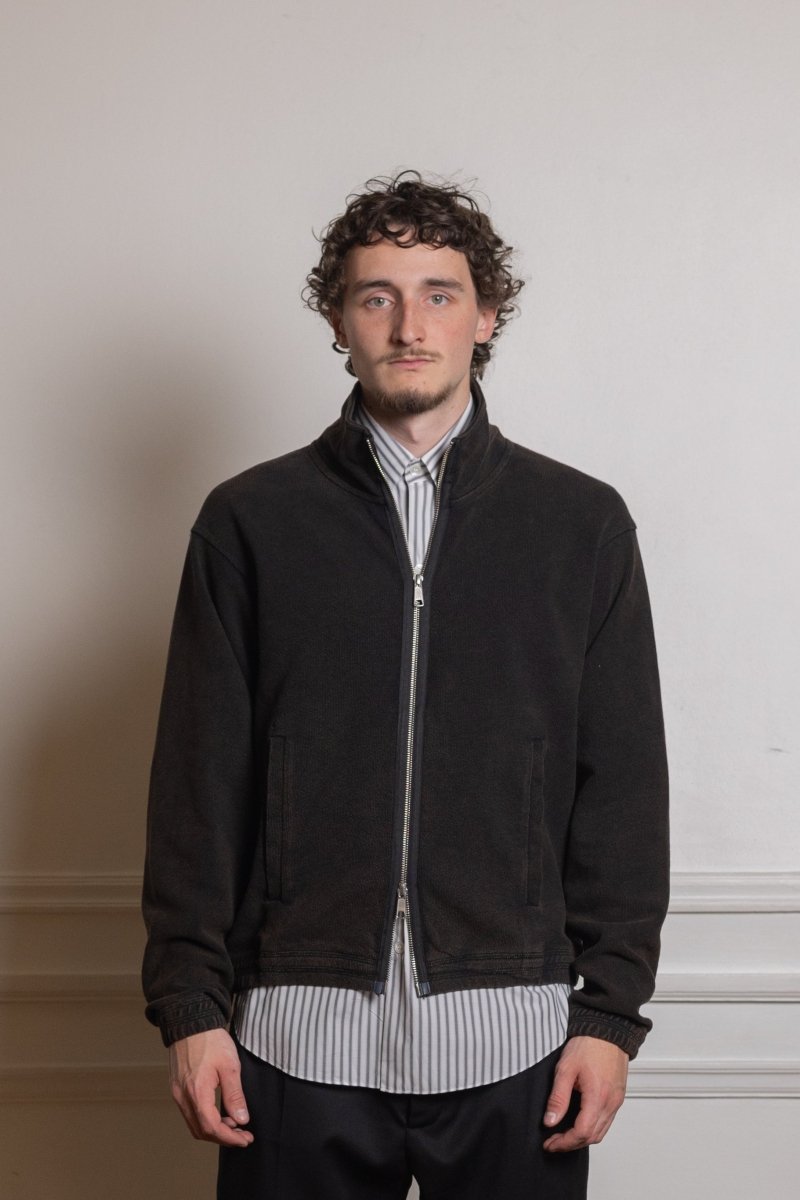 COVET FULL ZIP - Burned Black MFPEN - vue de face portée