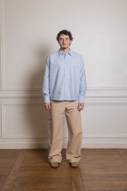 FIND SHIRT - BLUE / WHITE OXFORD STRIPE
