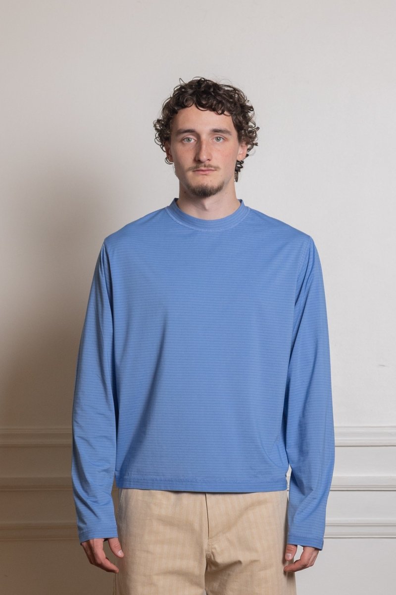 PASS LONGSLEEVE - Blue Stripe — photo 2