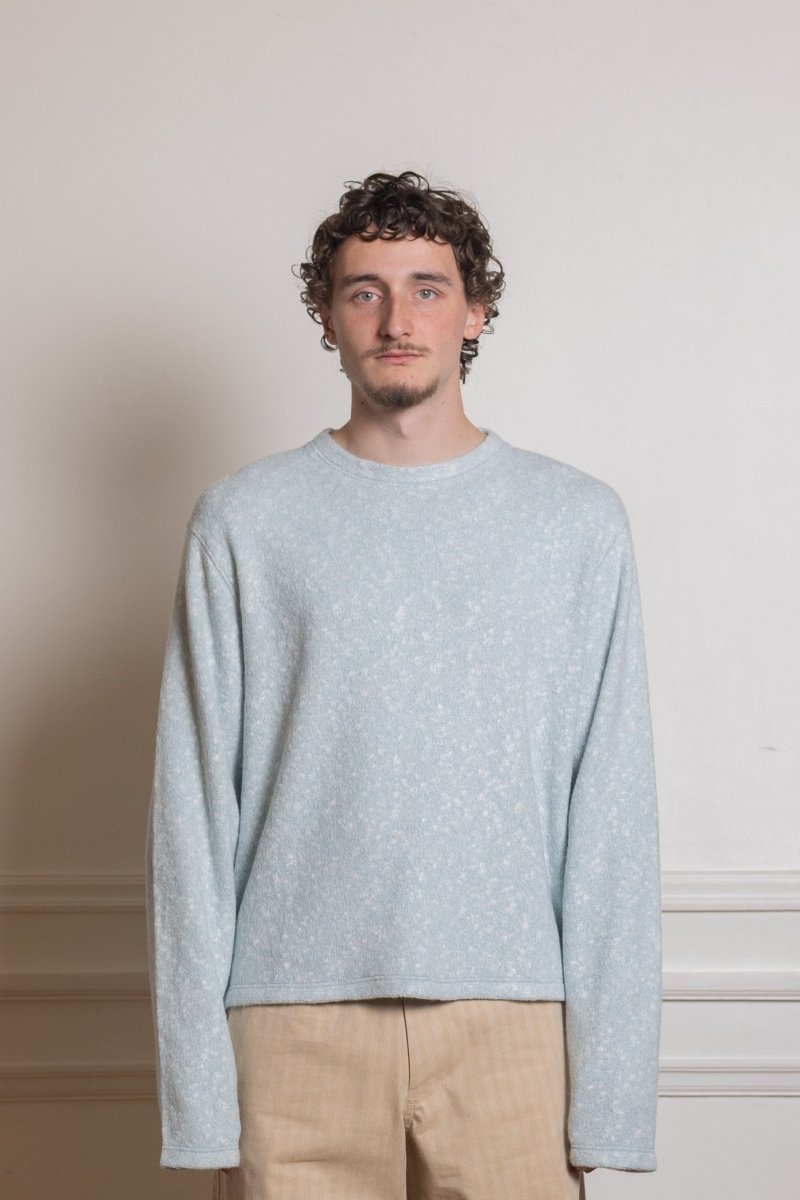 PASS LONGSLEEVE - Blue/White Melange — photo 2
