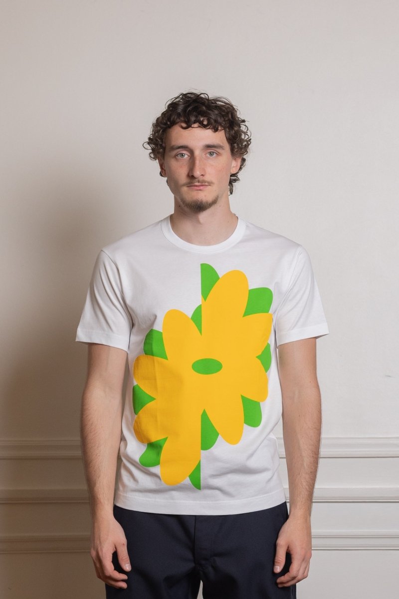 FQ-T021-S26 MENS T-SHIRT KNIT - WHITE COMME DES GARÇONS SHIRT - vue de dos — photo 2