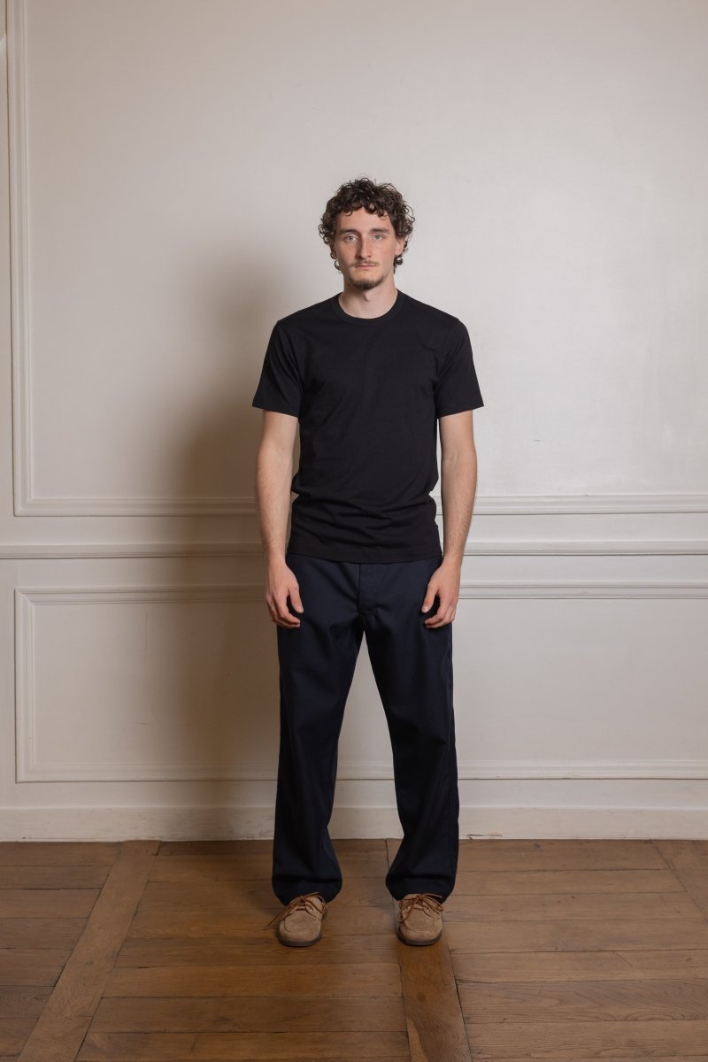 CDG Shirt Forever - Men's T-shirt - Black COMME DES GARÇONS SHIRT - vue de face portée — photo 1