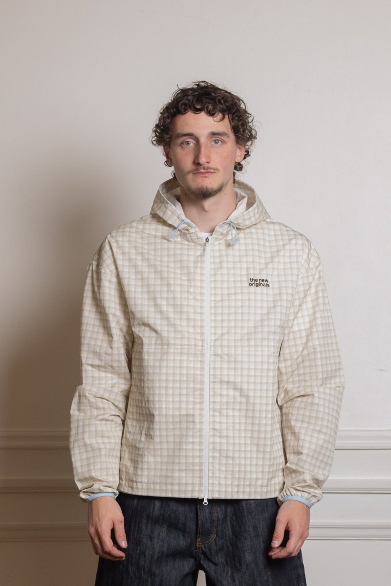 DAYBREAK JACKET - Checkered Beige THE NEW ORIGINALS - vue de dos — photo 2