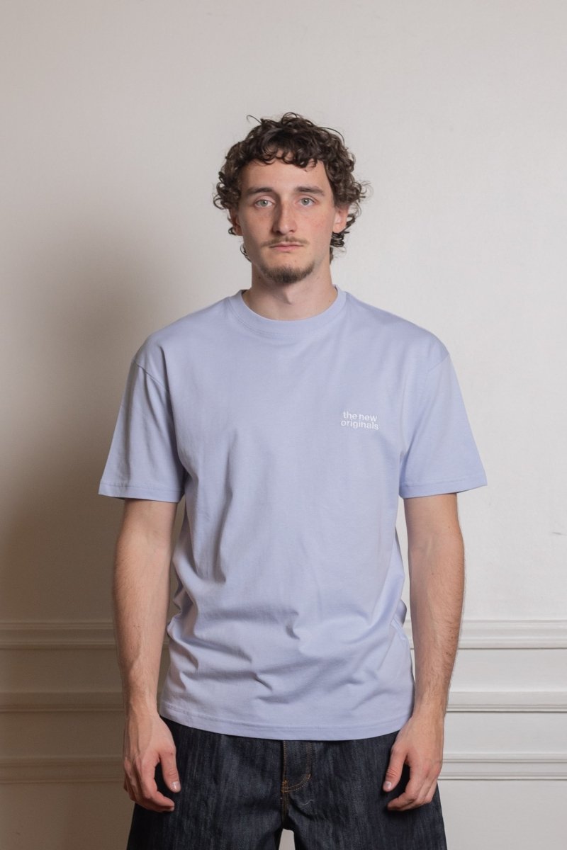 CATNA TEE - Lush Blue THE NEW ORIGINALS - vue de dos sérigraphie rose — photo 2