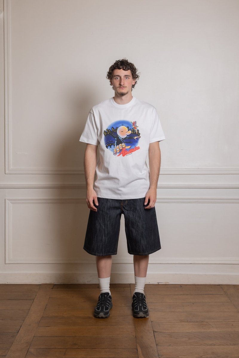 FLYING FREDDY TEE - White THE NEW ORIGINALS - vue de face portée — photo 1