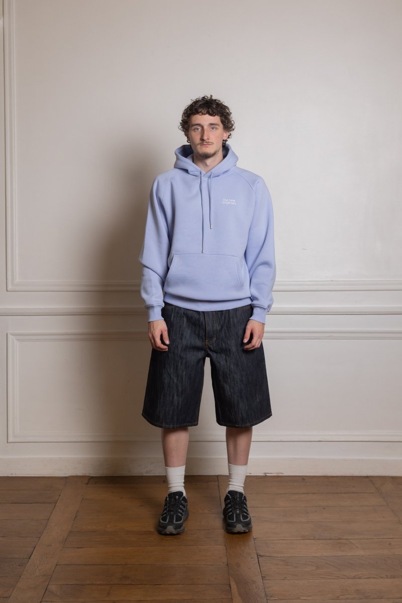 CATNA HOODIE - Lush Blue THE NEW ORIGINALS - vue de face portée