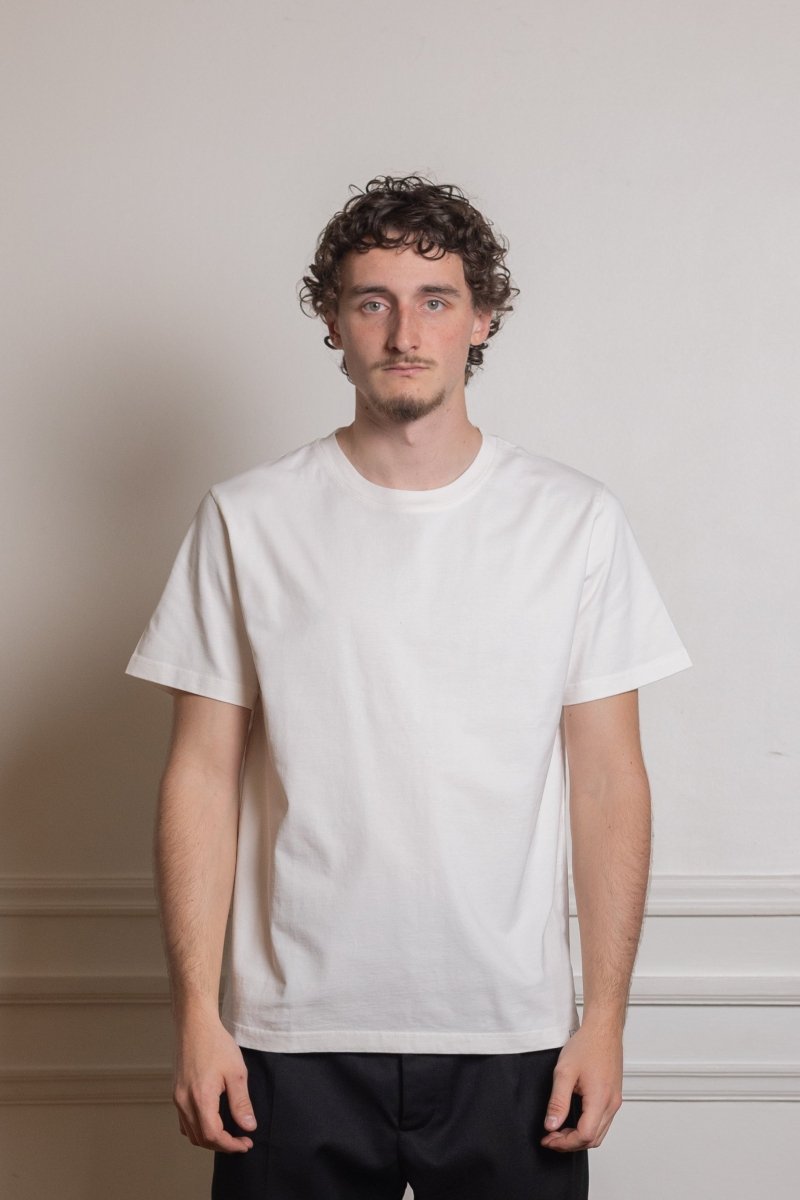 TOBIN - INTERLOCK TEE SHIRT - Off White — photo 2