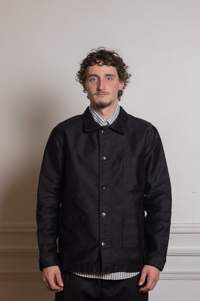 MOLESKIN WORK JACKET BLACK — photo 2