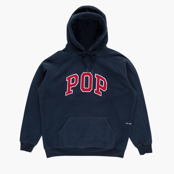 Pop Arch Hooded Sweat Navy pour homme – boutique mode homme Rennes