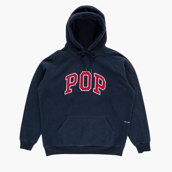 POP ARCH HOODED SWEAT NAVY