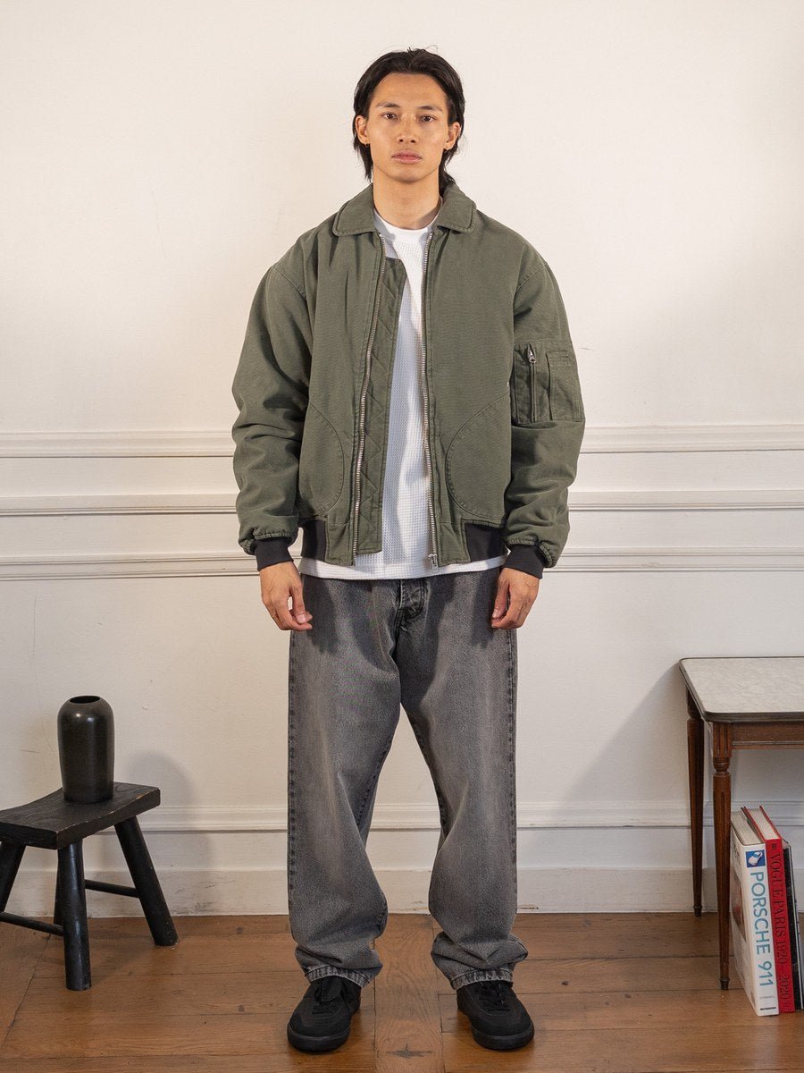 flight jacket - thyme - Pop Trading Company - vue portée en pied