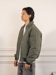 flight jacket - thyme - Pop Trading Company - vue de profil portée